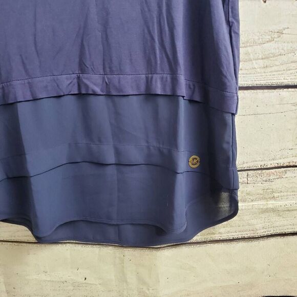 Michael Kors Medium Navy Blue Blouse - Picture 3 of 7